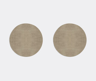 HestiaLiving 'Prestige' round tablemat, set of two, mink MULTICOLOUR HELI25PRE276BEI