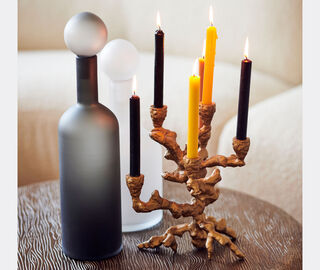 POLSPOTTEN 'Apple Tree' candle holder, large GOLD POLS22CAN650GOL