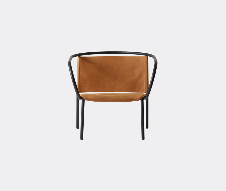 Menu 'Afteroom' lounge chair Black, Cognac MENU17AFT106BLK