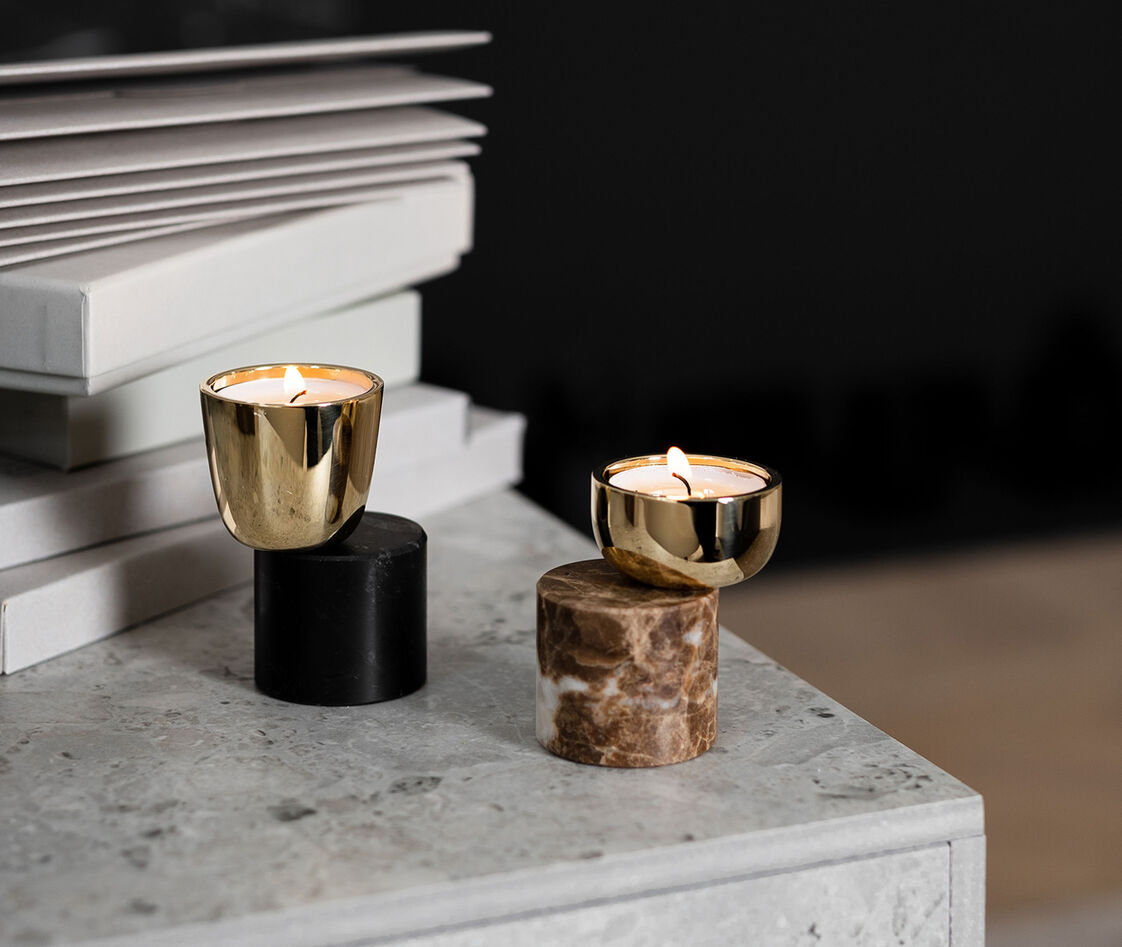 Shop Skultuna Candlelight And Scents Brass In Brass, Black
