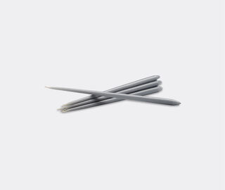Stoff Nagel 'Stoff' candles, six pieces, light grey GREY STOF20STO333GRY