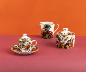 Simone Guidarelli Home 'Jungle' lidded espresso cup and saucer, multicolor MULTICOLOUR SIMO26JUN652MUL