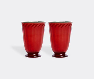 La DoubleJ 'Rainbow' glasses, set of two, red RED LADJ23RAI700RED