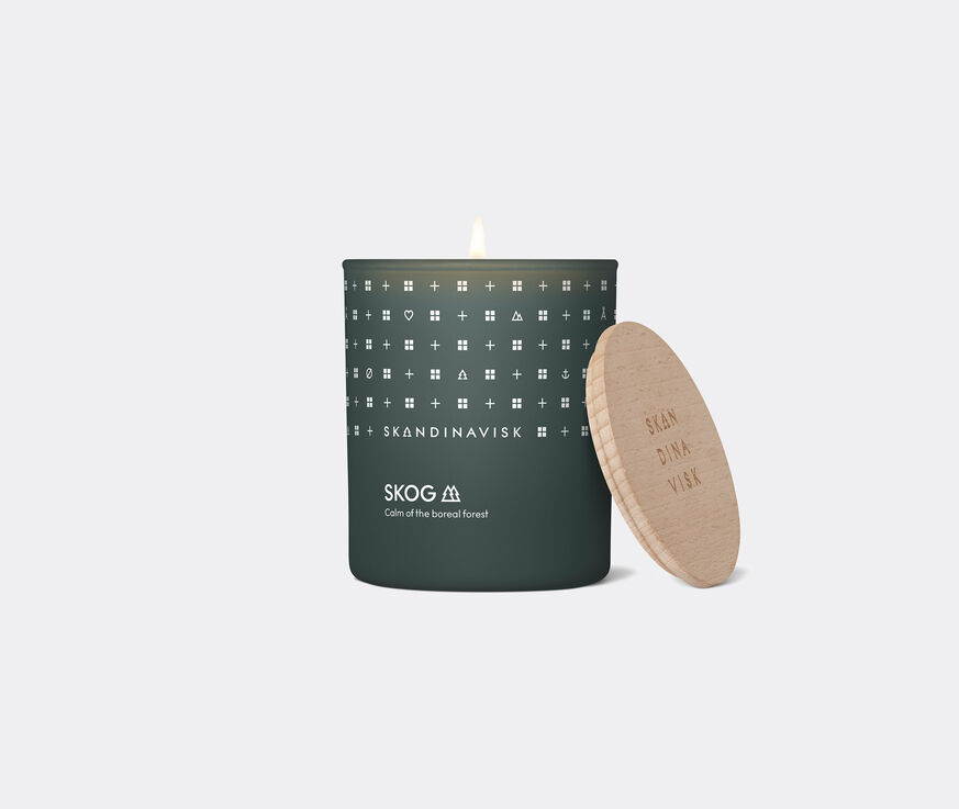 Skandinavisk 'Skog' scented candle with lid  SKAN20SKO038GRN