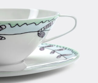 Serax 'Blossom Milk' teacup and saucer, set of two MULTICOLOUR SERA23TEA792MUL