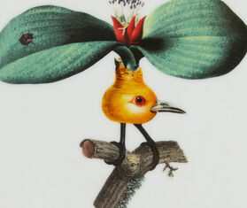 La DoubleJ 'Leafflyer' trinket tray, multicolor MULTICOLOR LADJ26TRI060MUL