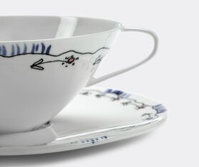 Serax &#39;Anemone Milk&#39; teacup and saucer, set of two MULTICOLOUR SERA23TEA785MUL