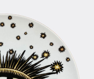 Les-Ottomans 'Eye' dinner plate, white MULTICOLOUR OTTO24WHI846MUL