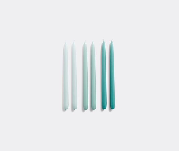 Hay Candle Conical Set Of 6 Ice blue, arctic blue, teal ${masterID} 2