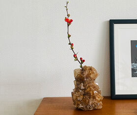 Mineral Series 'Crystal' vase, small, brown BROWN MISE26SMA509BRW