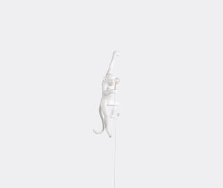 Seletti 'Monkey' lamp hanging, left, US plug WHITE SELE21RES811WHI