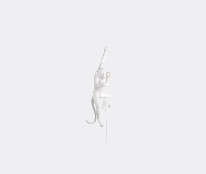 Seletti 'Monkey' lamp hanging, left, US plug WHITE SELE21RES811WHI