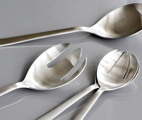 Kay Bojesen 'Grand Prix' salad set, polished steel SILVER KABO22GRA017SIL