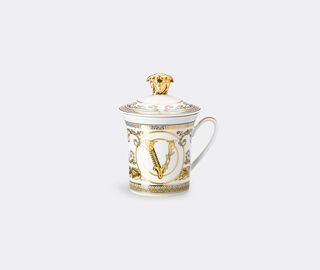 Rosenthal 'Virtus Gala White' mug with lid WHITE ROSE23MUG227WHI