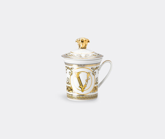 Rosenthal 'Virtus Gala White' mug with lid undefined ${masterID}