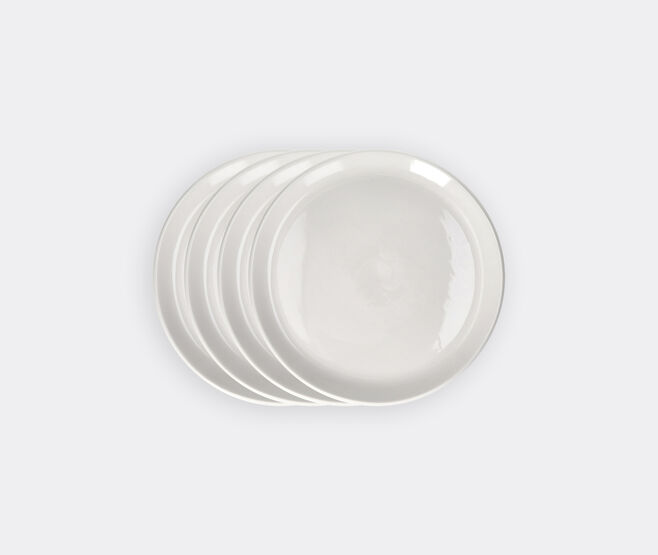 Pomax 'Kojin' dinner plate, set of four, white WHITE POMA26KOJ421WHI
