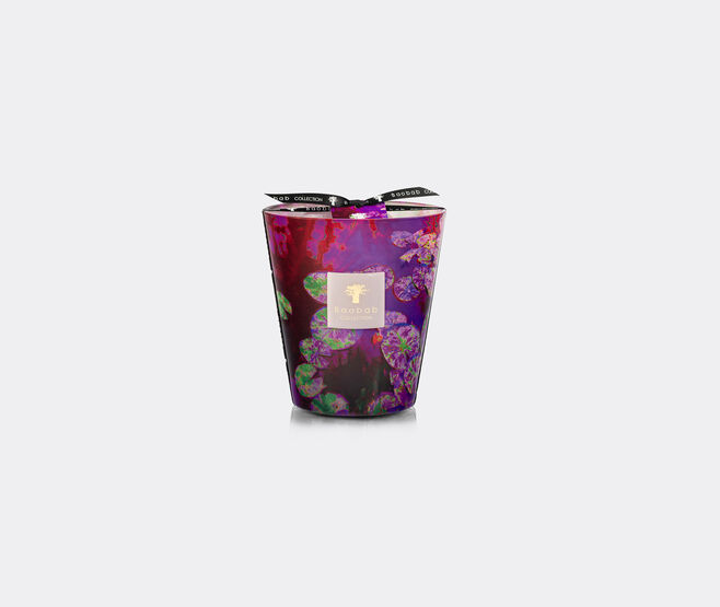Baobab Collection 'Arty Flowers Water Lily' candle, medium, violet PURPLE BAOB26SCE277PUR