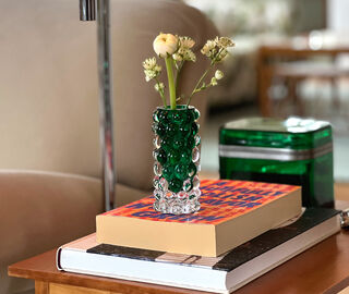 Skogsberg&amp;Smart 'Hurricane Boule' vase, mini, green GREEN SKOG26HUR119GRN