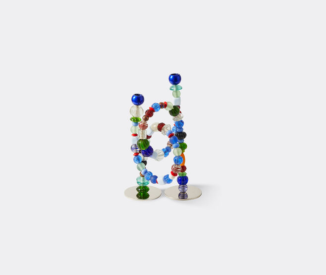 POLSPOTTEN 'Beads' candle holder, multicolor MULTICOLOUR POLS25CAN306MUL