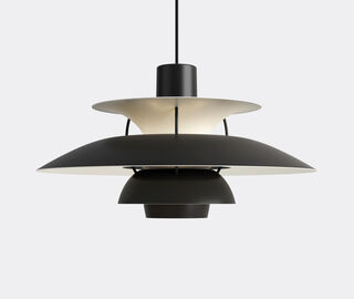 Louis Poulsen 'PH 5' pendant light, monochrome black, US plug BLACK LOPO23PH5609BLK