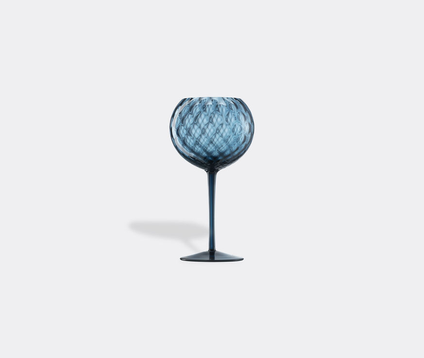 NasonMoretti 'Gigolo' red wine glass, balloton avio blue  NAMO22GIG017BLU