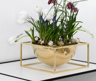 Audo Copenhagen 'Kubus Centerpiece bowl', large, gold plated GOLD BYLA22BOW349GOL