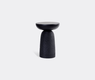 Zanat 'Nera' stool, carved base, maple BLACK ZANA20NER640BLK