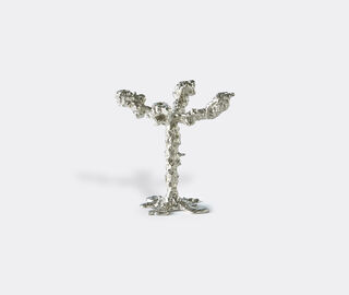 POLSPOTTEN 'Drip' candle holder, four arms, silver SILVER POLS23DRI479SIL