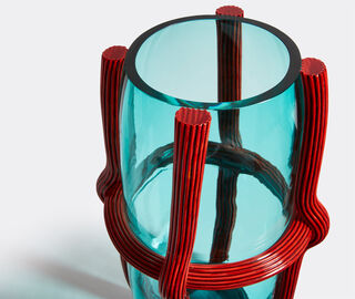 Cassina 'Sestiere' vase, blue and red MULTICOLOUR CASS22SES058MUL