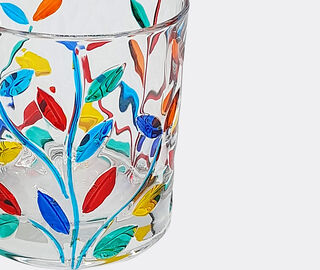 Les-Ottomans 'Floral' crystal tumblers, set of four MULTICOLOUR OTTO23CRY248MUL