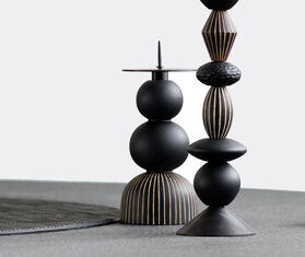 Zanat &#39;Play &amp; Burn&#39; candleholder set, large BLACK ZANA20PLA022BLK