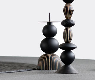 Zanat 'Play &amp; Burn' candleholder set, large BLACK ZANA20PLA022BLK