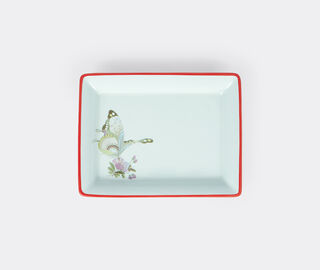 Pierre-Louis Mascia Floral rectangular tray, light blue LIGHT BLUE PLMA26TRA769LBL