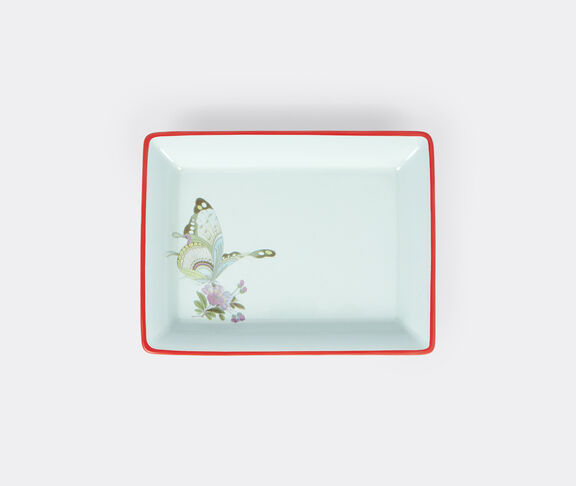 Pierre-Louis Mascia Floral rectangular tray, light blue LIGHT BLUE PLMA26TRA769LBL