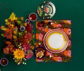 La DoubleJ &#39;Rainbow Giallo&#39; dinner plate, set of two YELLOW LADJ24DIN079YEL