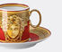 Rosenthal 'Medusa Amplified' espresso cup and saucer, golden coin  ROSE22MED178GOL