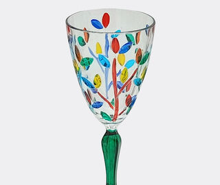 Les-Ottomans 'Floral' glasses, set of four MULTICOLOUR OTTO23CRY255MUL