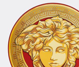 Rosenthal 'Medusa Amplified' service plate, golden coin MULTICOLOUR ROSE22MED246GOL