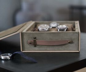 August Sandgren 'Watchbox', large LIGHT BROWN AUSA22WAT578LBR