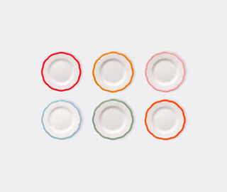 Bitossi Home 'Petalo' bread plate, set of six, multicolor MULTICOLOUR BIHO25SET094MUL
