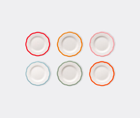 Bitossi Home Set 6 Bread Plates Assorted Rim - Petalo Collection undefined ${masterID} 2