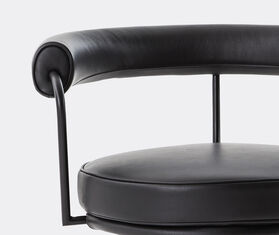 Cassina &#39;LC7&#39; swivel chair, black structure BLACK CASS21SWI883BLK
