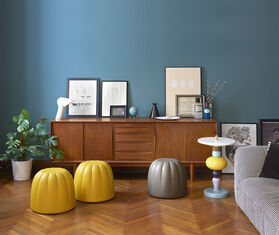 Slide 'Gel&eacute;e' pouf, soft argil MULTICOLOUR SLID20GEL681GRY