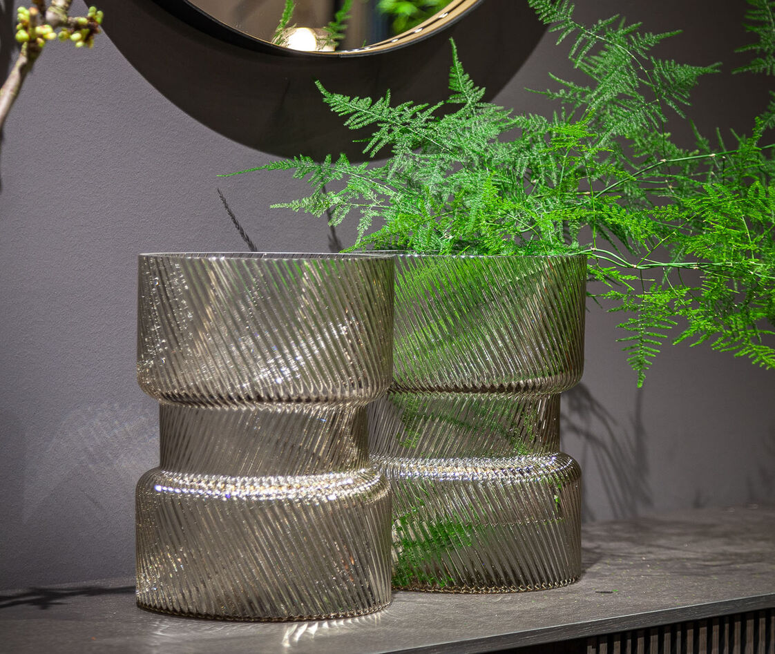 Shop Poltrona Frau Vases Transparent Grey Uni