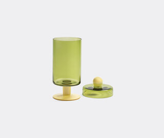 &amp;k Amsterdam 'Duo' jar, tall, green multicolor PINK AMST25JAR750PIN