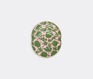 La DoubleJ 'Wildbird' dessert plates, set of two, pink MULTICOLOUR LADJ19WIL604PIN