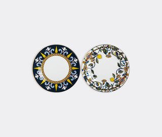 La DoubleJ 'Vesuvio' dessert plate, set of six MULTICOLOUR LADJ23DES833MUL