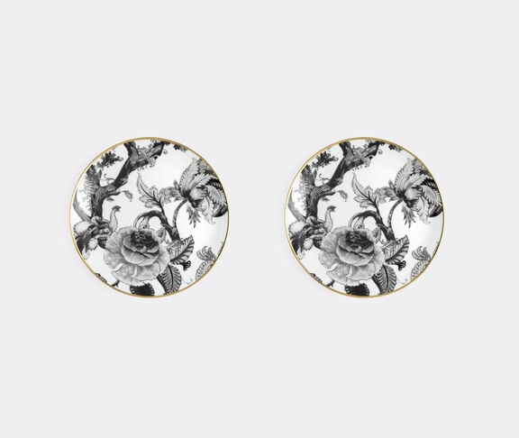Simone Guidarelli Home 'Secret Garden' bread plate, set of two, black and white undefined ${masterID}
