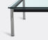 Cassina '10 Table en tube' chrome legs, black frame, low Black CASS21REC602BLK