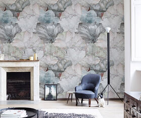 Wall&amp;dec&ograve; 'Niveum Ts' wallpaper, rose MULTICOLOUR WADE20NIV013PIN